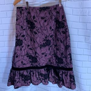 Rickie Freeman For Teri John Lace Illusion Skirt